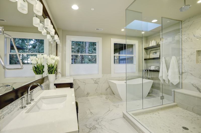 Open Layout Bathroom Design